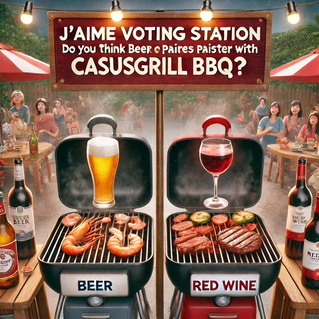🔥 J'aime 投票站: 你覺得燒烤時，配啤酒定紅酒更好？ 🍺🍇🔥